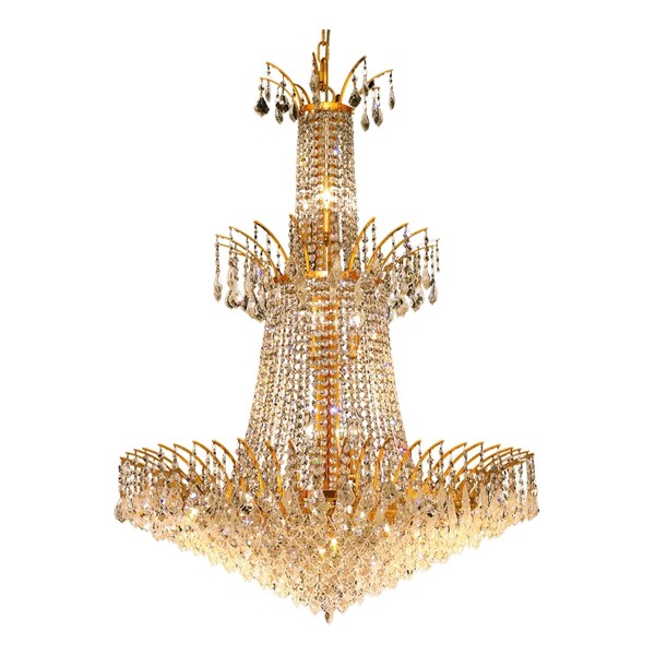 Elegant Lighting Royal Cut Clear Crystal Victoria 18-Light 8033G32G/RC